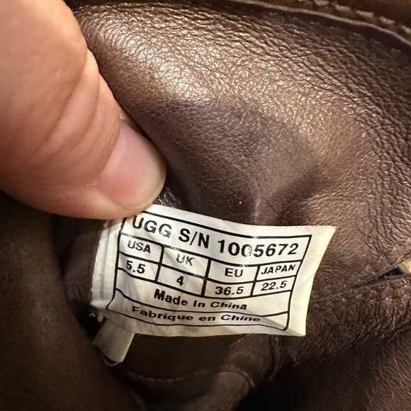 UGG Brown Leather Boots - Picture 8 of 8